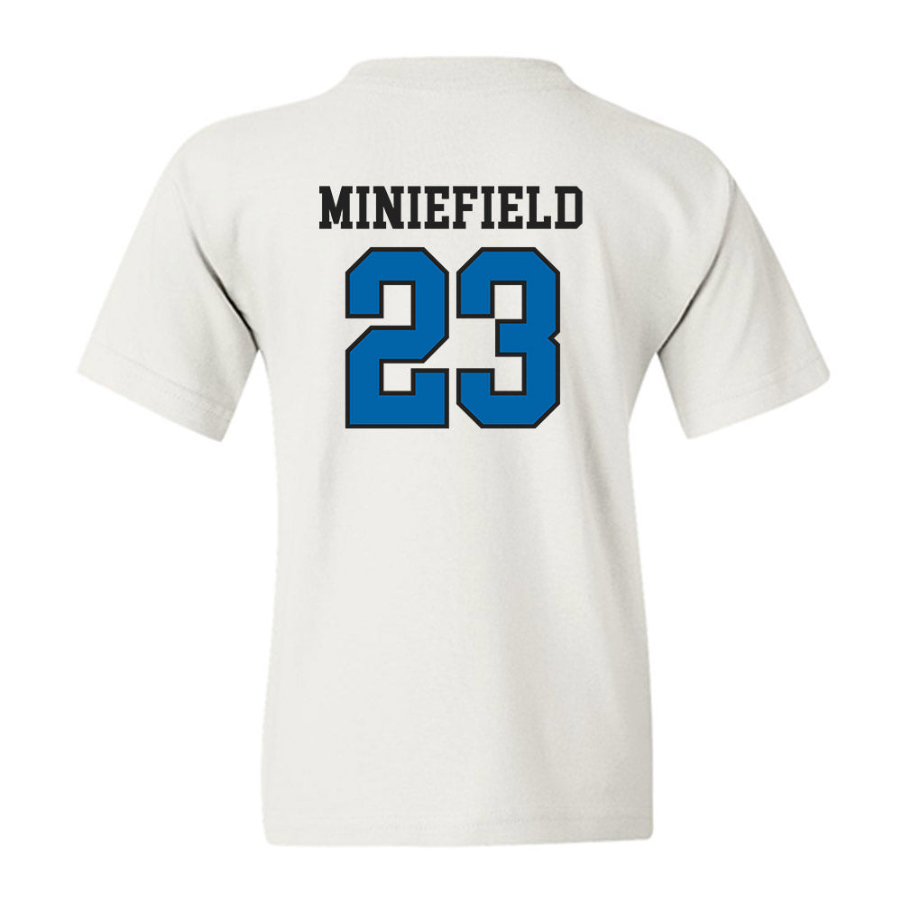 MTSU - NCAA Football : KJ Miniefield - Classic Shersey Youth T-Shirt-1