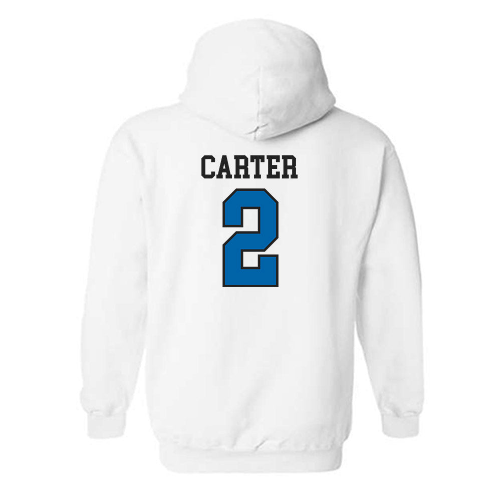 MTSU - NCAA Men's Basketball : Jahvin Carter - Classic Shersey Hooded Sweatshirt-1