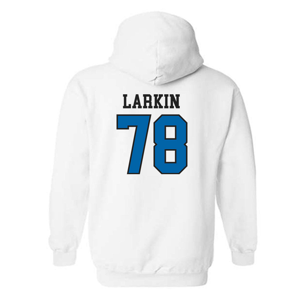 MTSU - NCAA Football : Kyle Larkin - Classic Shersey Hooded Sweatshirt-1