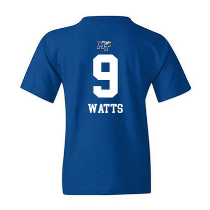 MTSU - NCAA Women's Volleyball : Ellie Watts - Replica Shersey Youth T-Shirt-1