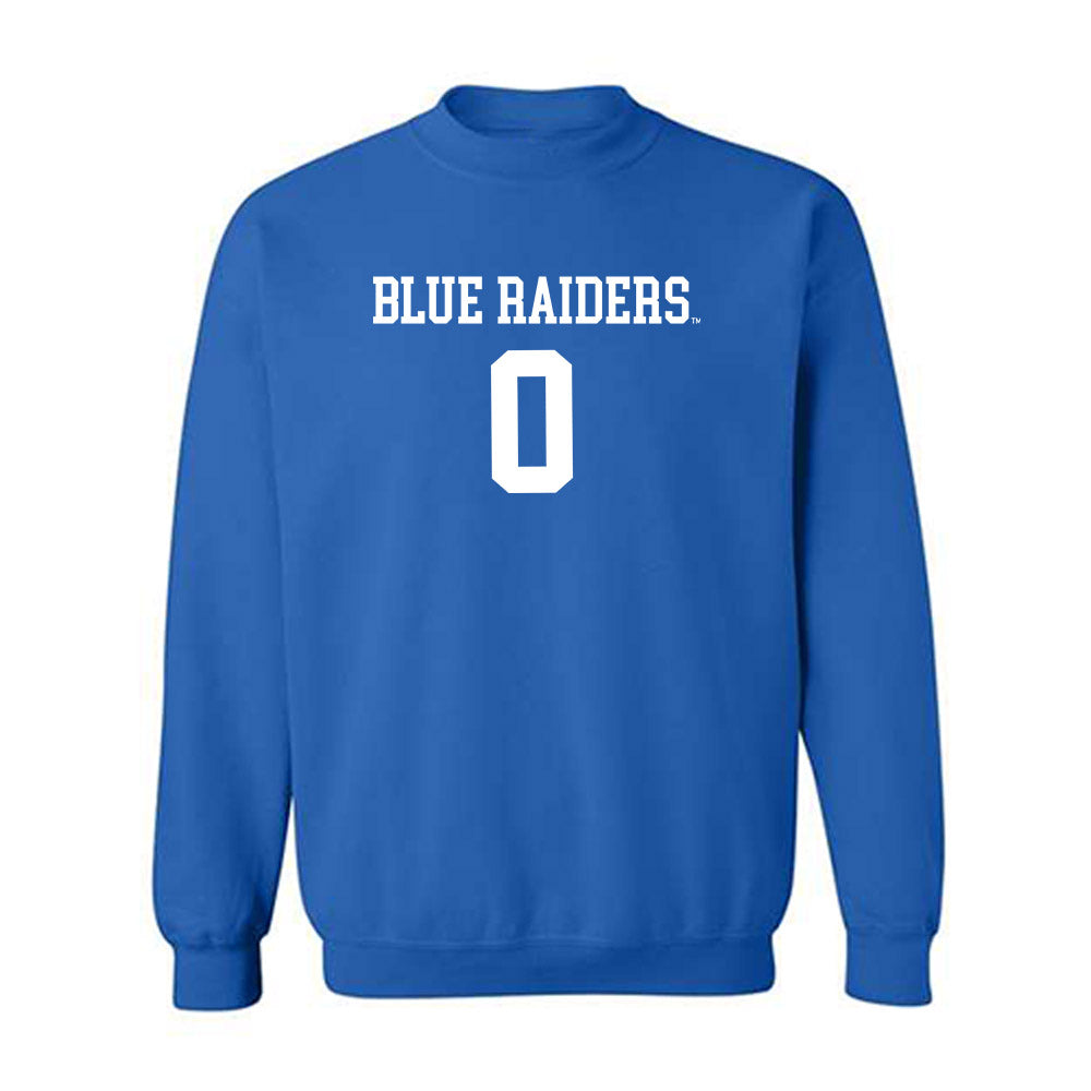 MTSU - NCAA Women's Volleyball : Ellie Watts - Replica Shersey Crewneck Sweatshirt-0
