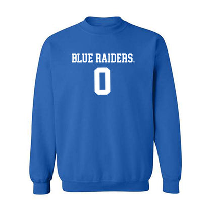 MTSU - NCAA Women's Volleyball : Ellie Watts - Replica Shersey Crewneck Sweatshirt-0