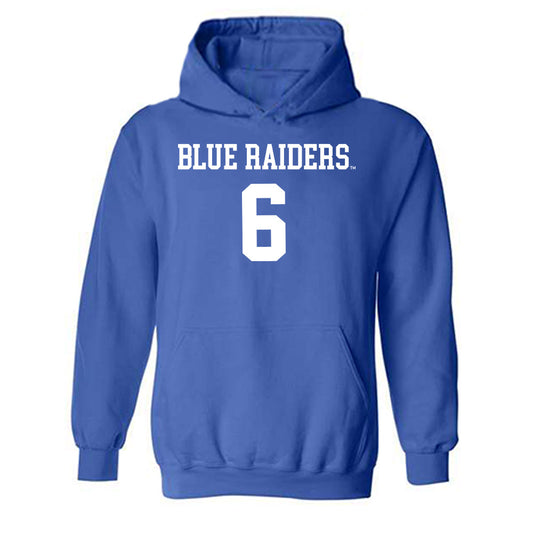 MTSU - NCAA Women's Volleyball : Sophia Henry - Replica Shersey Hooded Sweatshirt-0