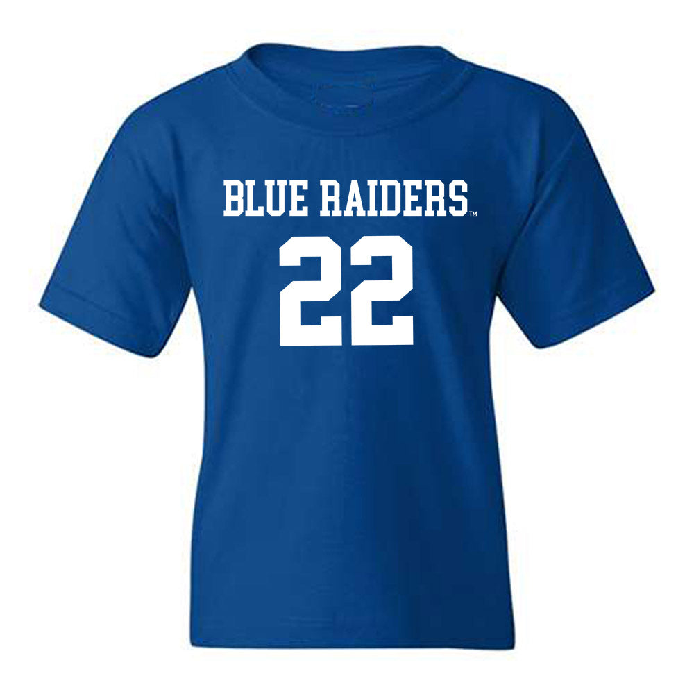 MTSU - NCAA Women's Volleyball : Aowyn Schrader - Replica Shersey Youth T-Shirt-0