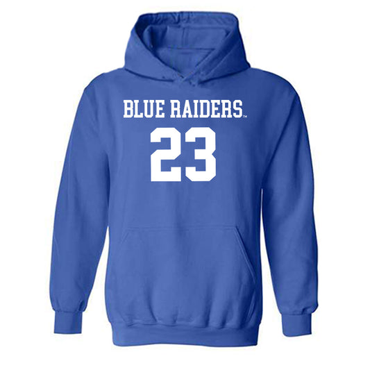 MTSU - NCAA Women's Volleyball : Kiera Booti - Replica Shersey Hooded Sweatshirt-0