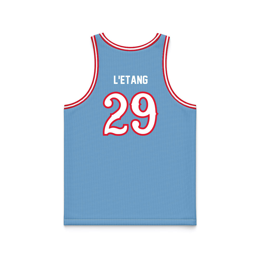 Dayton - NCAA Men's Basketball : Amael L'Etang - Blue Basketball Jersey-1