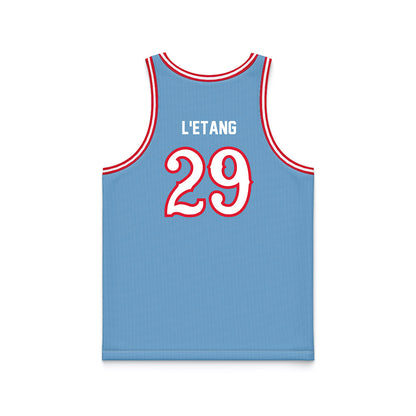 Dayton - NCAA Men's Basketball : Amael L'Etang - Blue Basketball Jersey-1