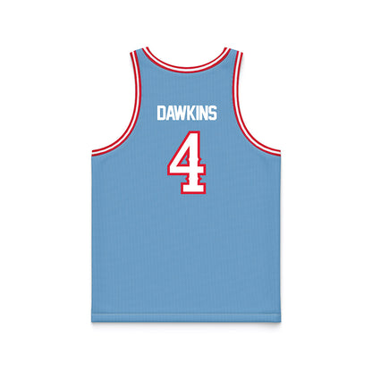 Dayton - NCAA Women's Basketball : Shantavia Dawkins - Blue Basketball Jersey-2