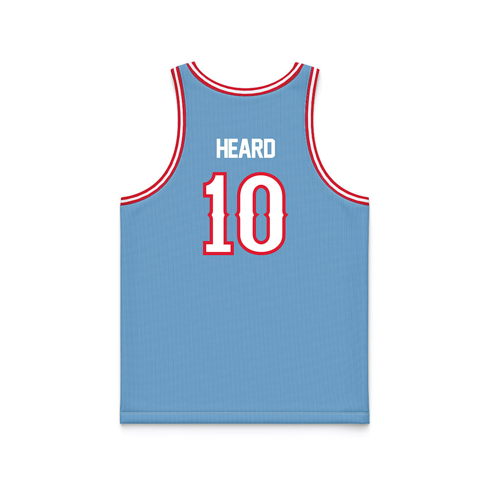 Dayton - NCAA Men's Basketball : Bryce Heard - Blue Basketball Jersey-1