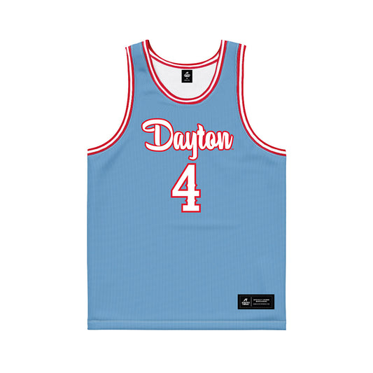 Dayton - NCAA Women's Basketball : Shantavia Dawkins - Blue Basketball Jersey-0