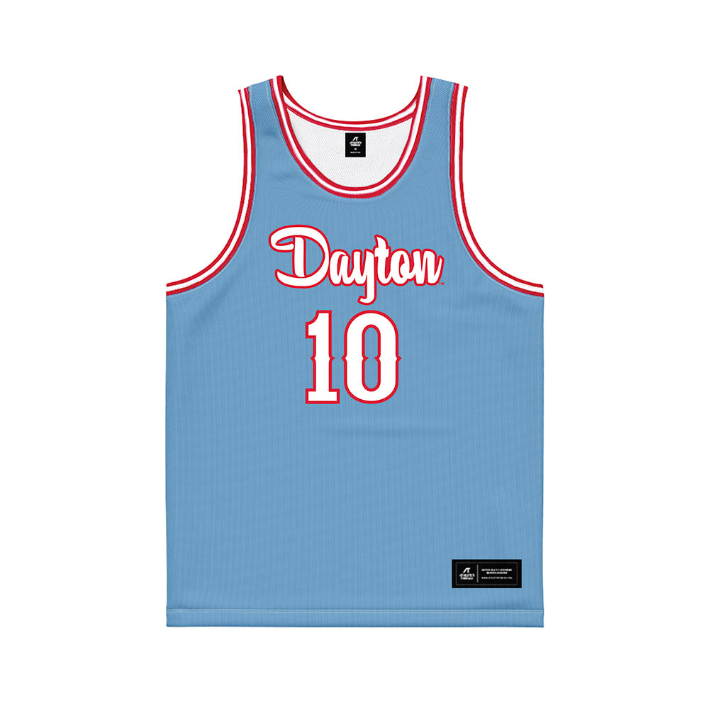 Dayton - NCAA Men's Basketball : Bryce Heard - Blue Basketball Jersey-0