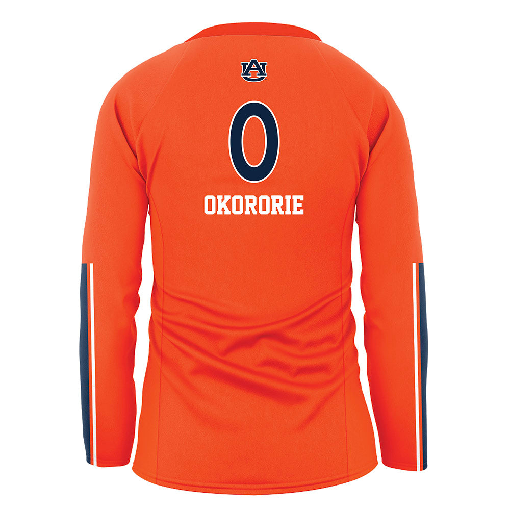 Auburn - NCAA Women's Volleyball : Chierika Okororie - Orange Volleyball Jersey-1