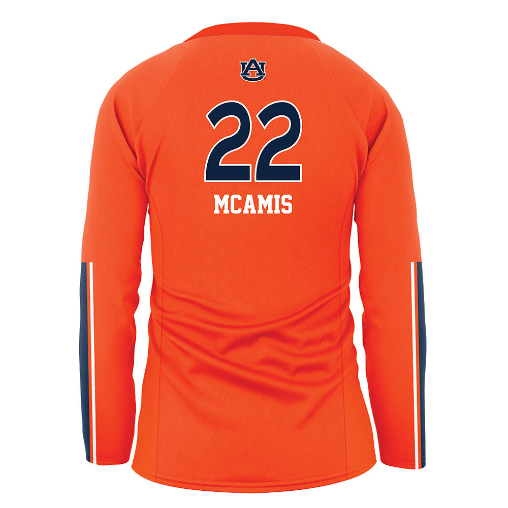 Auburn - NCAA Women's Volleyball : Macy McAmis - Orange Volleyball Jersey-1