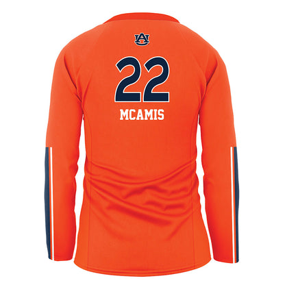 Auburn - NCAA Women's Volleyball : Macy McAmis - Orange Volleyball Jersey-1