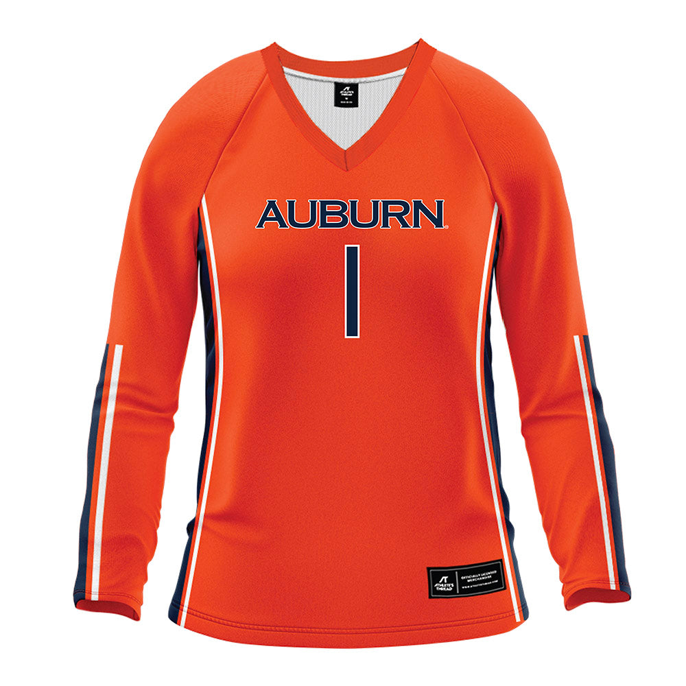 Auburn - NCAA Women's Volleyball : belle patrick - Orange Volleyball Jersey-0