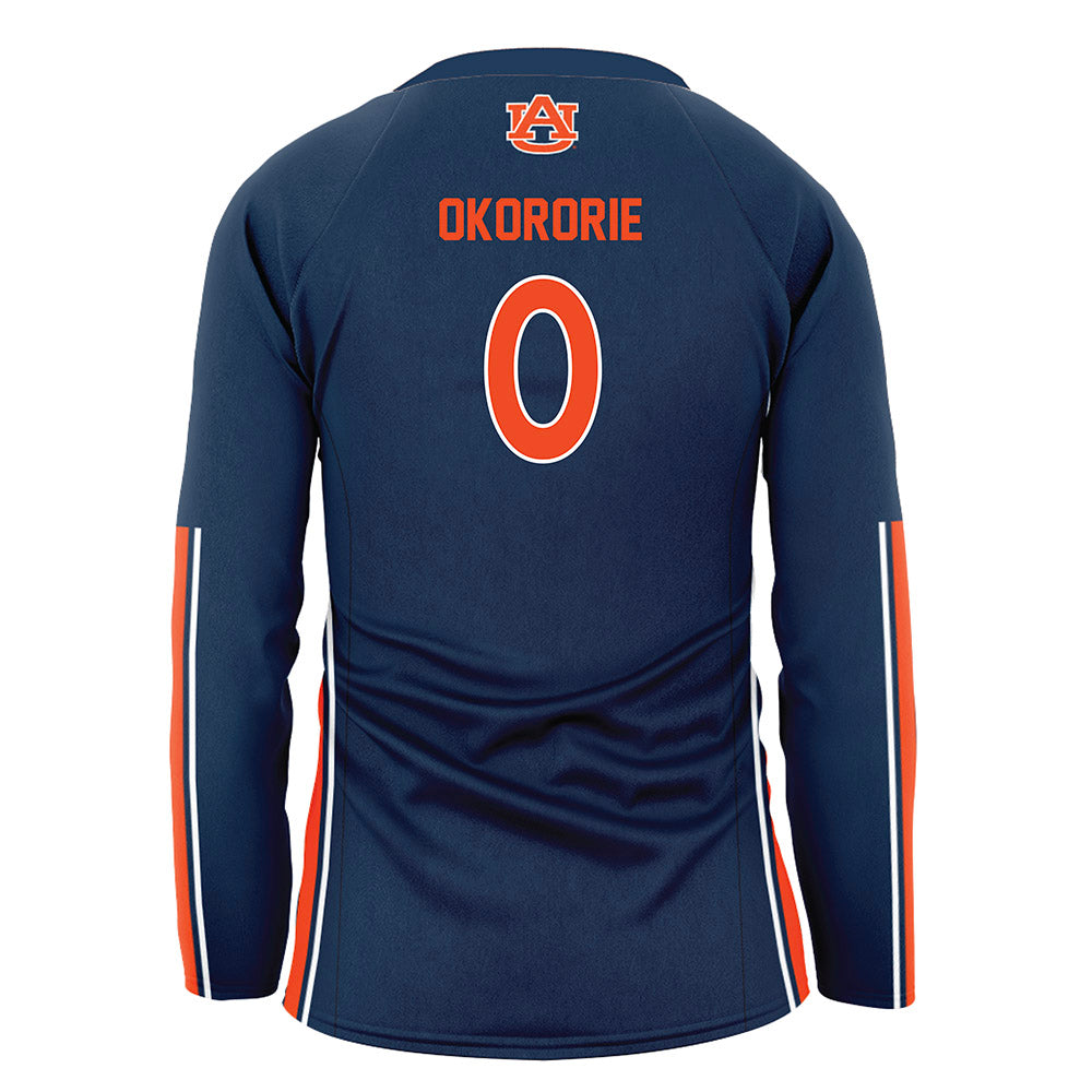 Auburn - NCAA Women's Volleyball : Chierika Okororie - Navy Volleyball Jersey-1