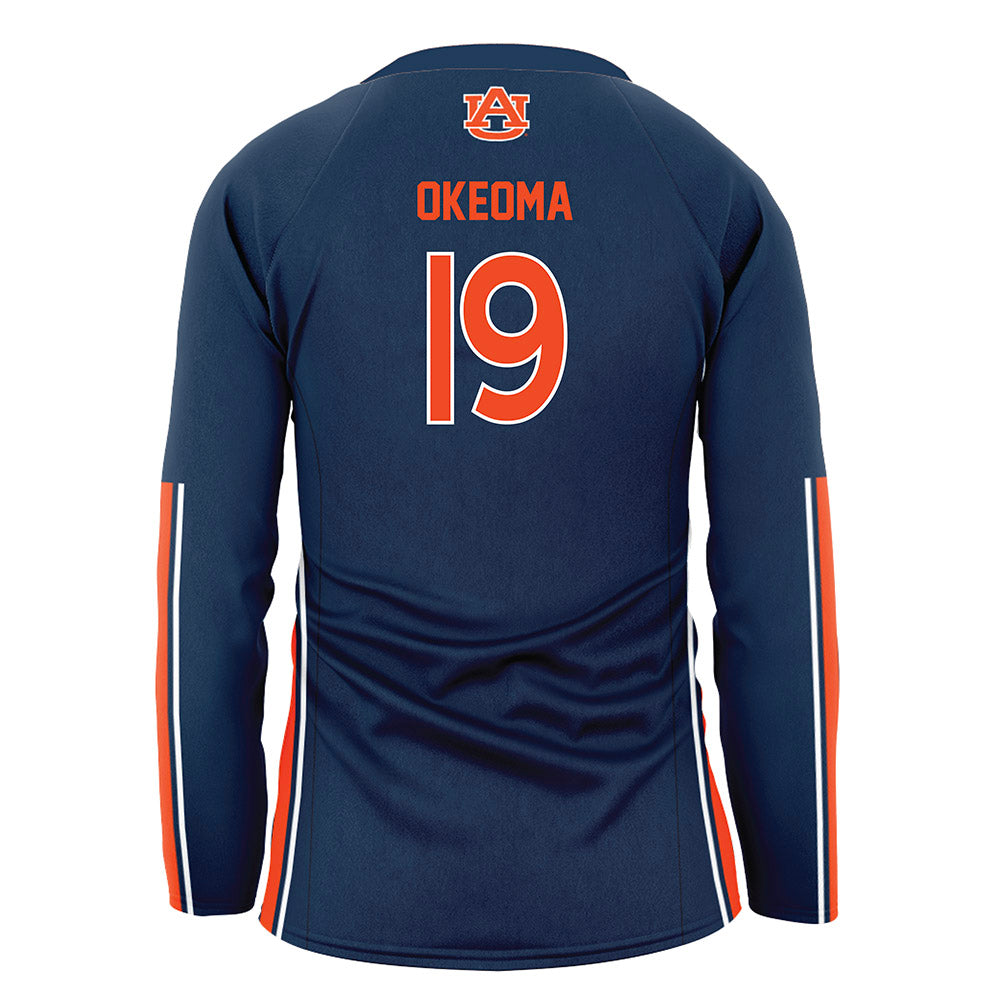 Auburn - NCAA Women's Volleyball : Jasmine Okeoma - Navy Volleyball Jersey-1