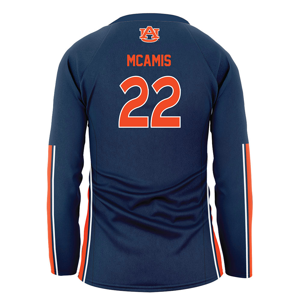 Auburn - NCAA Women's Volleyball : Macy McAmis - Navy Volleyball Jersey-1