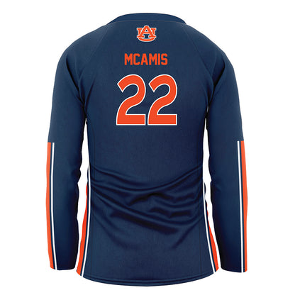 Auburn - NCAA Women's Volleyball : Macy McAmis - Navy Volleyball Jersey-1