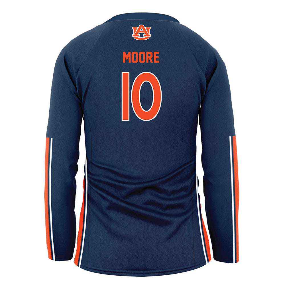 Auburn - NCAA Women's Volleyball : Emma Moore - Navy Volleyball Jersey-1