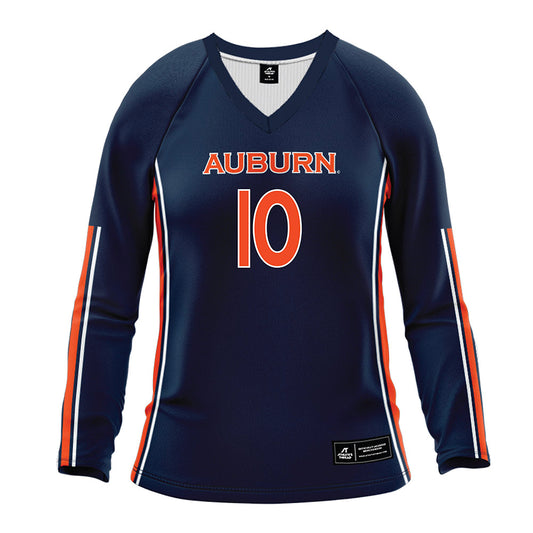 Auburn - NCAA Women's Volleyball : Emma Moore - Navy Volleyball Jersey-0