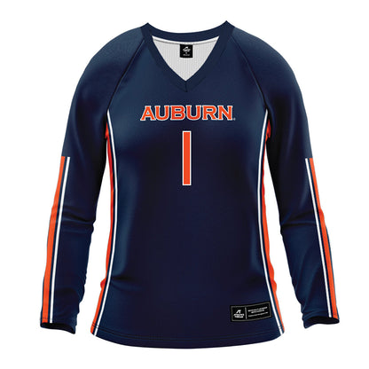 Auburn - NCAA Women's Volleyball : belle patrick - Navy Volleyball Jersey-0