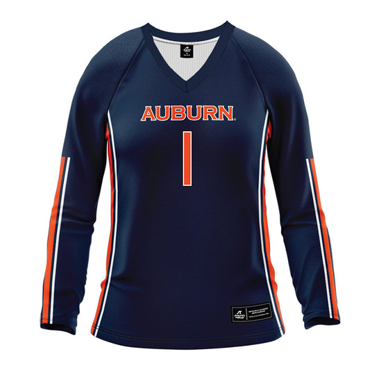 Auburn - NCAA Women's Volleyball : belle patrick - Navy Volleyball Jersey-0