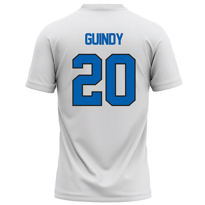 UNC Asheville - NCAA Men's Soccer : Zander Guindy - White Soccer Jersey-1