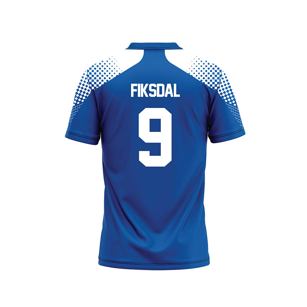 UNC Asheville - NCAA Men's Soccer : Brede Fiksdal - Royal Soccer Jersey-1
