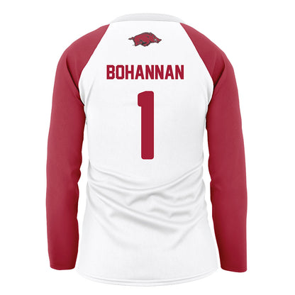 Arkansas - NCAA Women's Volleyball : Laci Bohannan - White Volleyball Jersey-1