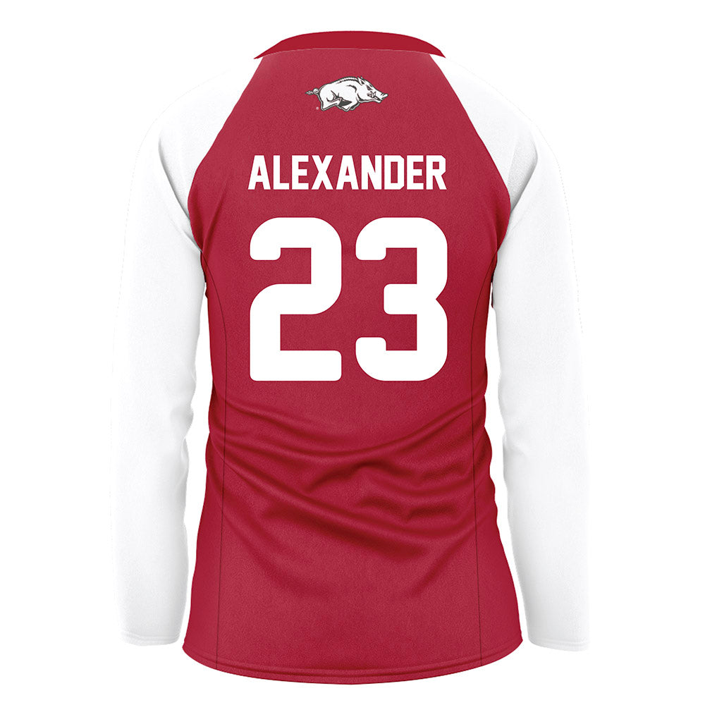 Arkansas - NCAA Women's Volleyball : Aleki Alexander - Red Volleyball Jersey