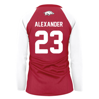 Arkansas - NCAA Women's Volleyball : Aleki Alexander - Red Volleyball Jersey