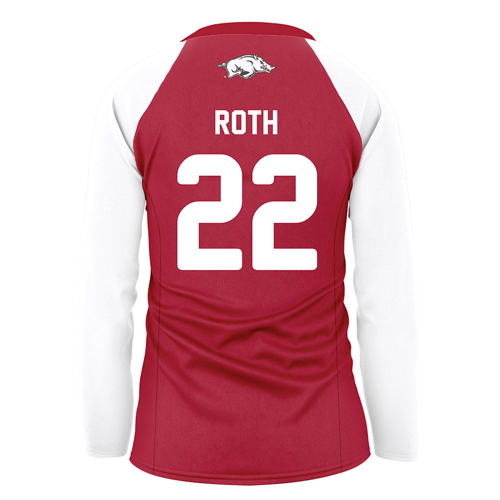 Arkansas - NCAA Women's Volleyball : Ava Roth - Red Volleyball Jersey-1