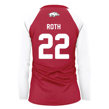 Arkansas - NCAA Women's Volleyball : Ava Roth - Red Volleyball Jersey-1