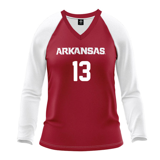 Arkansas - NCAA Women's Volleyball : Kiki Remensperger - Red Volleyball Jersey-0