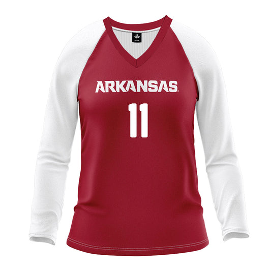 Arkansas - NCAA Women's Volleyball : Elsie Law - Red Volleyball Jersey-0