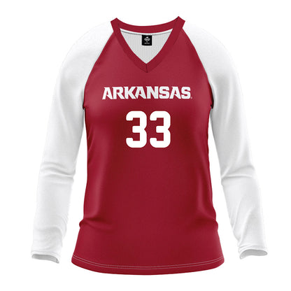 Arkansas - NCAA Women's Volleyball : Maggie McCarroll - Red Volleyball Jersey-0