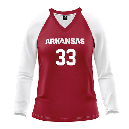 Arkansas - NCAA Women's Volleyball : Maggie McCarroll - Red Volleyball Jersey-0