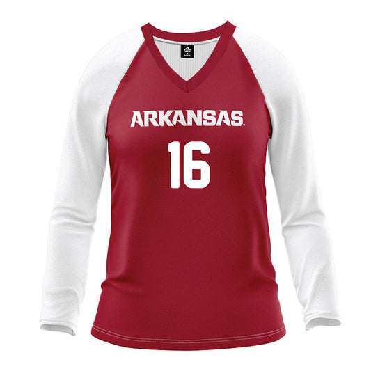 Arkansas - NCAA Women's Volleyball : Layla Smith - Red Volleyball Jersey-0