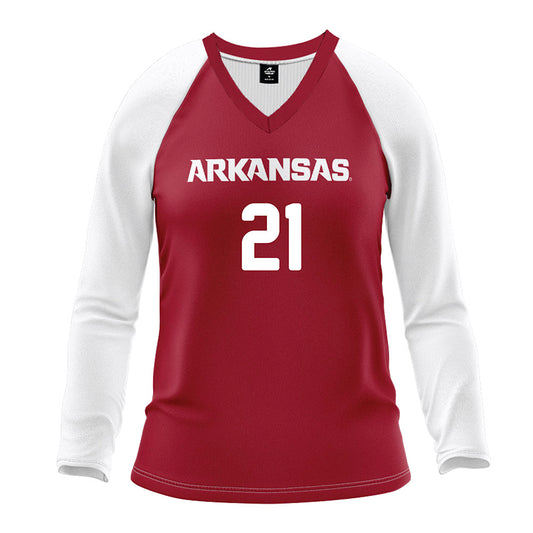 Arkansas - NCAA Women's Volleyball : Parker Duncan - Red Volleyball Jersey-0