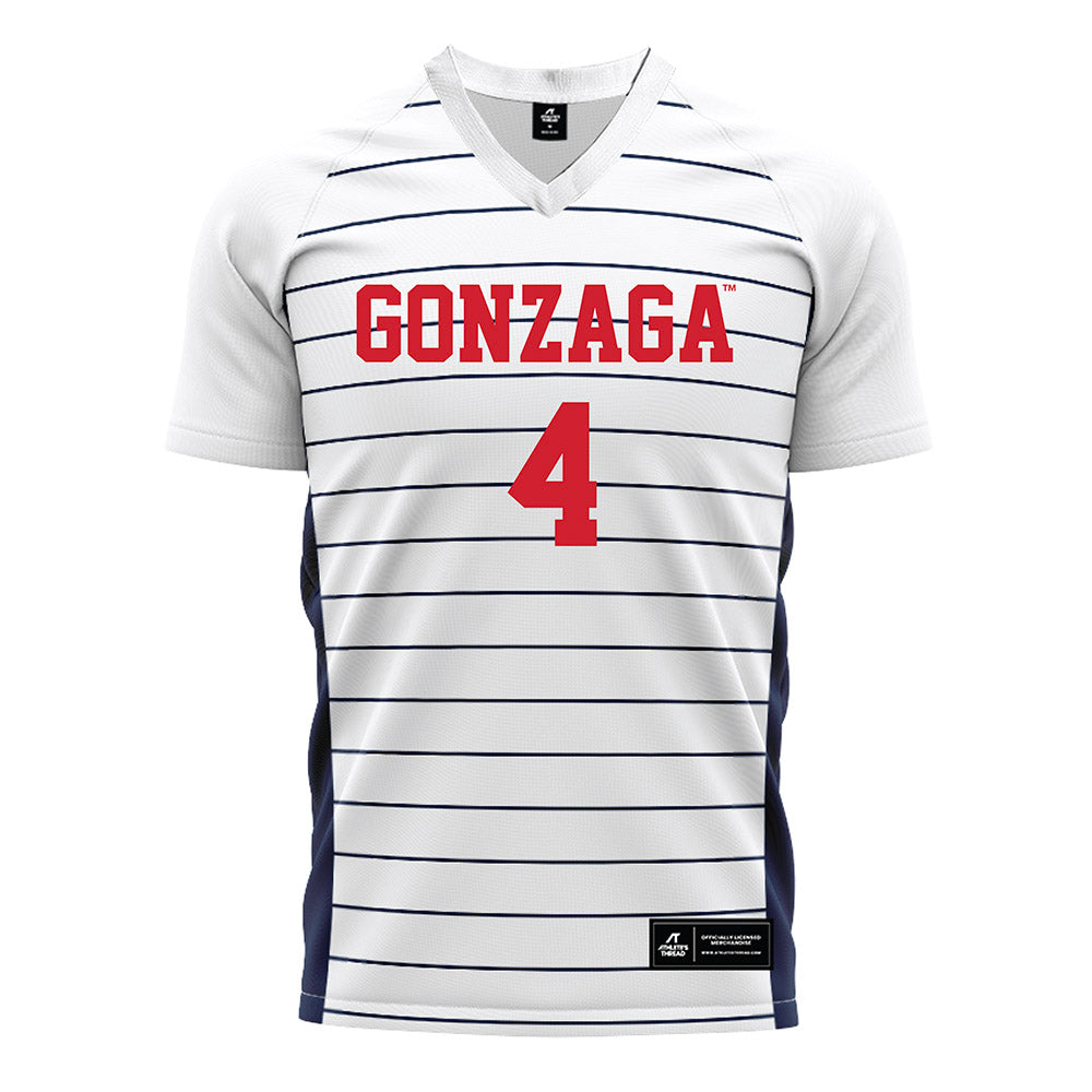 Gonzaga - NCAA Men's Soccer : Damoni McKenna-Greenawalt - White Soccer Jersey-0