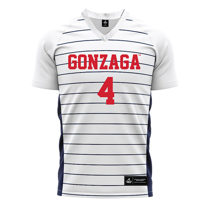 Gonzaga - NCAA Men's Soccer : Damoni McKenna-Greenawalt - White Soccer Jersey-0