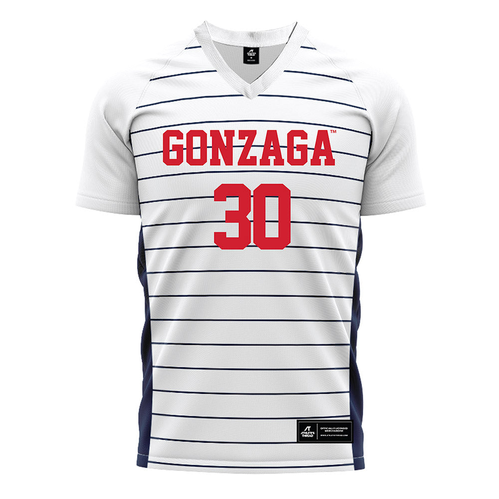 Gonzaga - NCAA Women's Soccer : Kelli Chapple - White Soccer Jersey-0