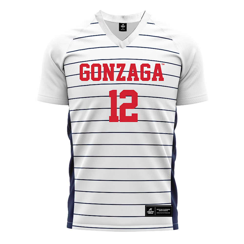 Gonzaga - NCAA Women's Soccer : Erin Ewers - White Soccer Jersey-0