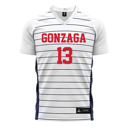 Gonzaga - NCAA Women's Soccer : Samantha Snorsky - White Soccer Jersey-0