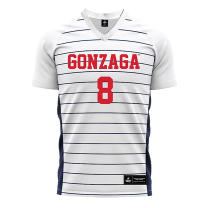 Gonzaga - NCAA Women's Soccer : Anna Rydin - White Soccer Jersey-0