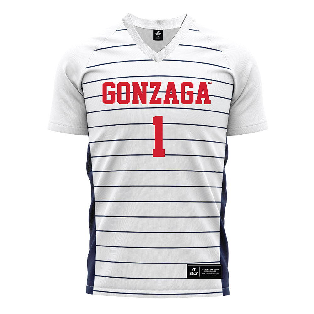 Gonzaga - NCAA Men's Soccer : Chema Preciado - White Soccer Jersey-0
