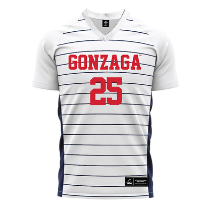 Gonzaga - NCAA Men's Soccer : Dylan Cantafio - White Soccer Jersey-0