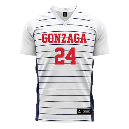 Gonzaga - NCAA Women's Soccer : Addison Dye-Blondell - White Soccer Jersey-0