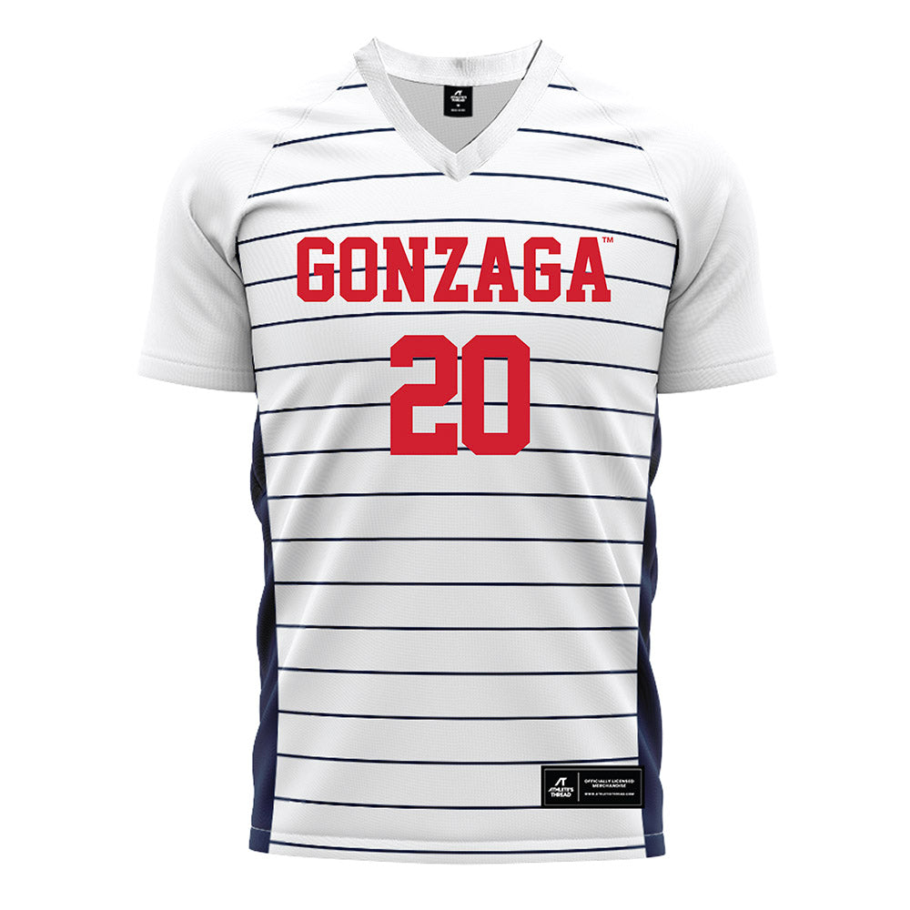 Gonzaga - NCAA Women's Soccer : Harper Boninsegna-Mullins - White Soccer Jersey-0
